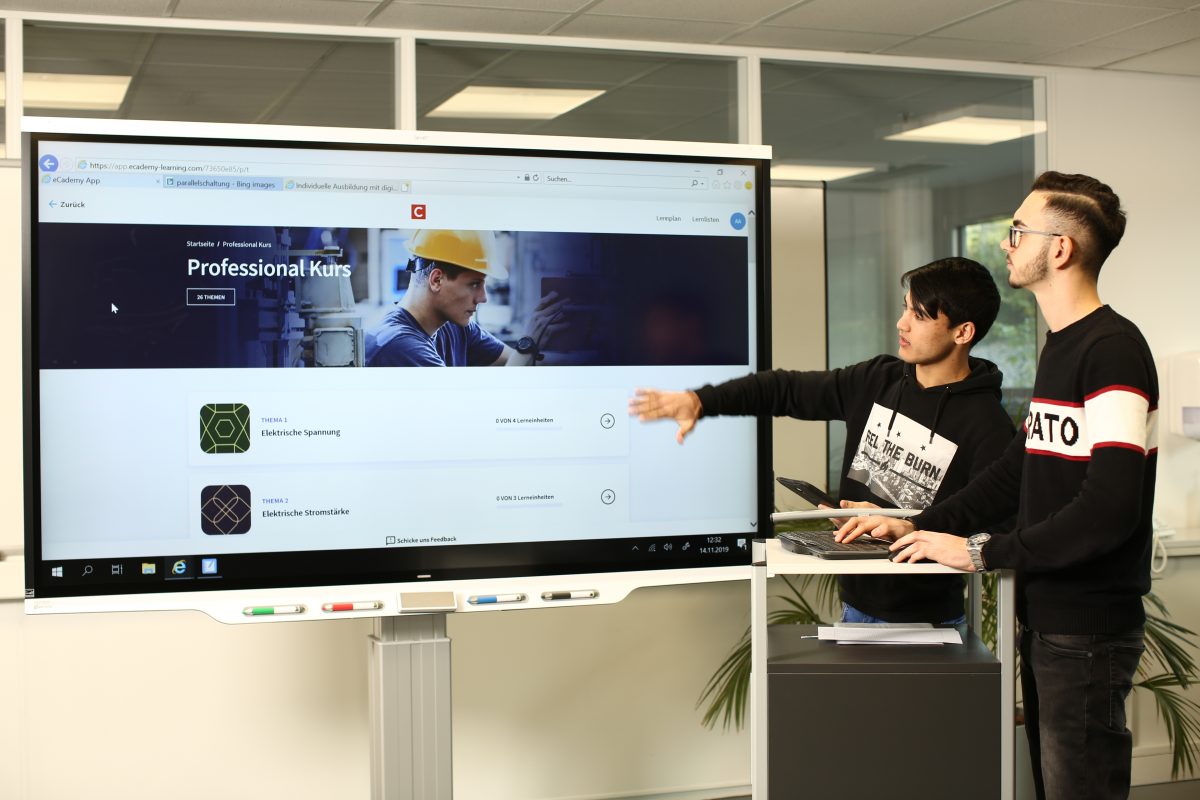 Neuer Ausbildungsbereich – optimales Lernen in digitalem Umfeld