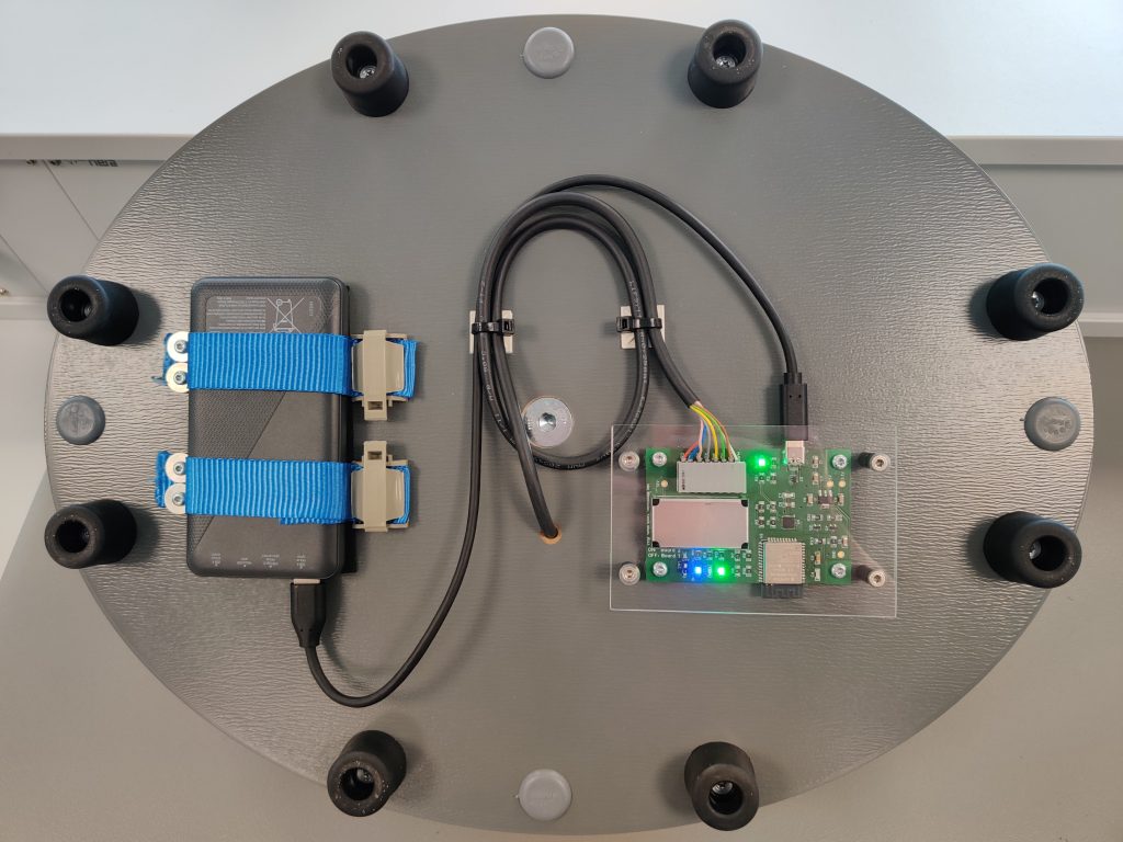 Blick auf die Elektronik und den Akku des "Motion Masters".